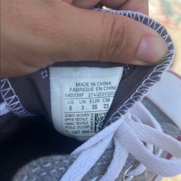 Converse Gray Low-Top Sneakers - Picture 2 of 5